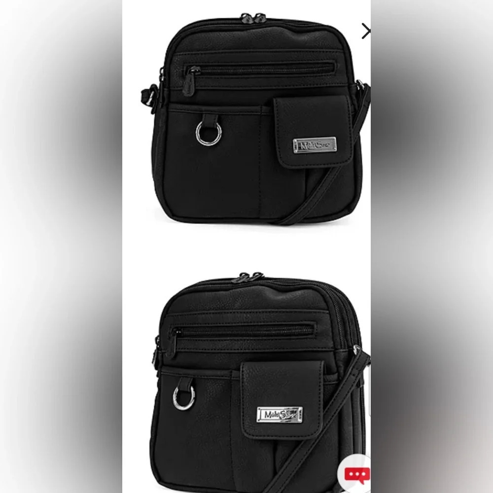 MultiSac black crossbody unisex in excellent pre-owned condition. Phone pocket +
